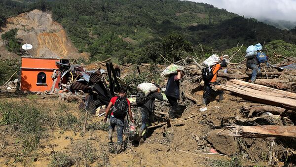 Consecuencias del huracán Eta en Guatemala Consecuencias del huracán Eta en Guatemala - Sputnik Mundo