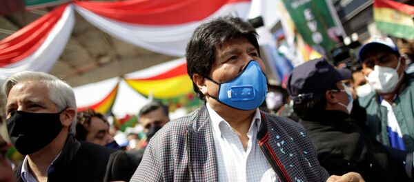 Evo Morales, expresidente de Bolivia, tras volver a su país - Sputnik Mundo