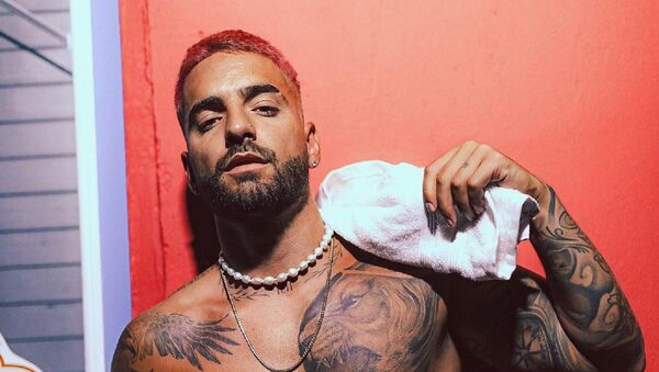 El cantante colombiano Maluma   - Sputnik Mundo