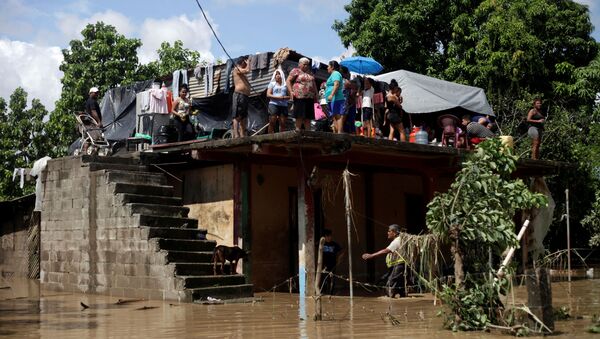 Situación en La Lima, Honduras, tras el paso del Eta - Sputnik Mundo