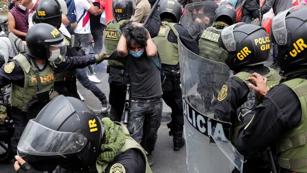 Protestas en Perú (archivo)