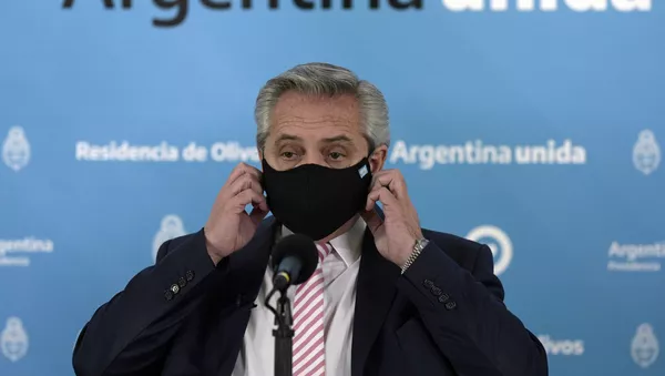 Alberto Fernández, presidente de Argentina - Sputnik Mundo
