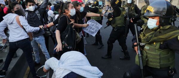 Protestas en Perú - Sputnik Mundo