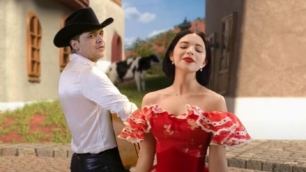 Los cantantes mexicanos, Christian Nodal y Ángela Aguilar - Sputnik Mundo