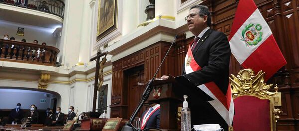 Manuel Merino, presidente interino de Perú Manuel Merino, presidente interino de Perú - Sputnik Mundo