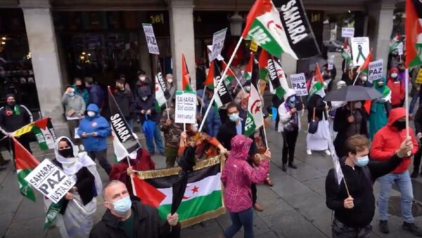 Manifestantes saharauis exigen un referéndum de autodeterminación   - Sputnik Mundo