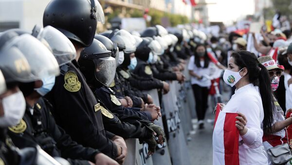 Protestas en Perú - Sputnik Mundo