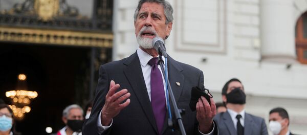 Francisco Sagasti, presidente interino de Perú Francisco Sagasti, presidente interino de Perú - Sputnik Mundo