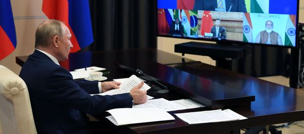 La reunión virtual de los BRICS el 17 de noviembre de 2020 La reunión virtual de los BRICS el 17 de noviembre de 2020 - Sputnik Mundo