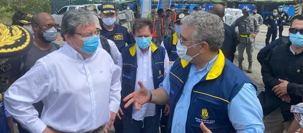 El presidente de Colombia, Iván Duque, en San Andrés El presidente de Colombia, Iván Duque, en San Andrés - Sputnik Mundo