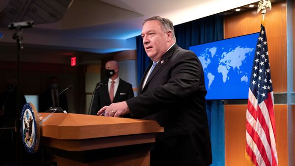 Mike Pompeo, secretario de Estado de EEUU - Sputnik Mundo
