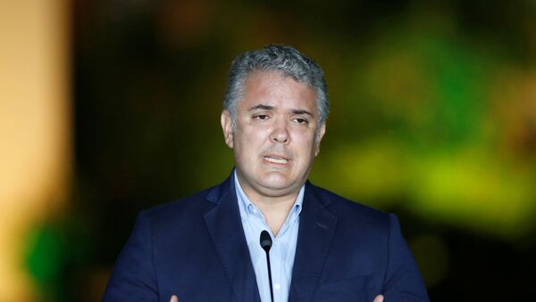 Iván Duque, presidente de Colombia - Sputnik Mundo