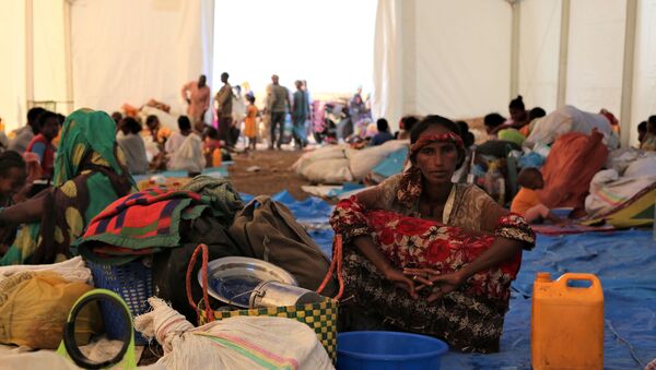 Refugiados etíopes que huien de Tigray - Sputnik Mundo