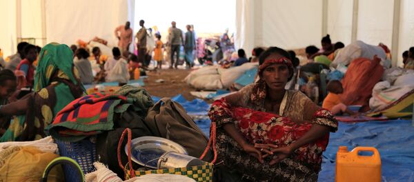 Refugiados etíopes que huien de Tigray - Sputnik Mundo