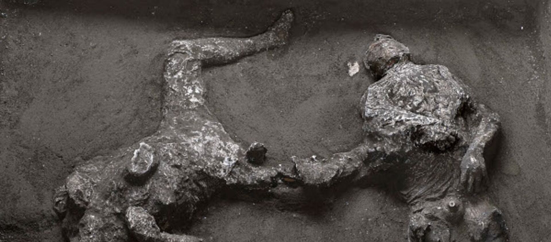 Los restos de dos hombres muertos en la erupción del Vesubio Los restos de dos hombres muertos en la erupción del Vesubio - Sputnik Mundo, 1920, 22.11.2020