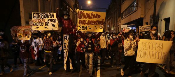 Protestas en Perú - Sputnik Mundo
