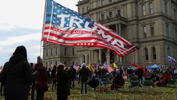 Partidarios de Trump en Michigan - Sputnik Mundo