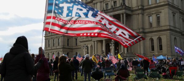 Partidarios de Trump en Michigan - Sputnik Mundo