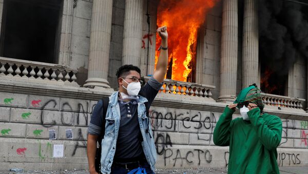 Protestas en Guatemala - Sputnik Mundo