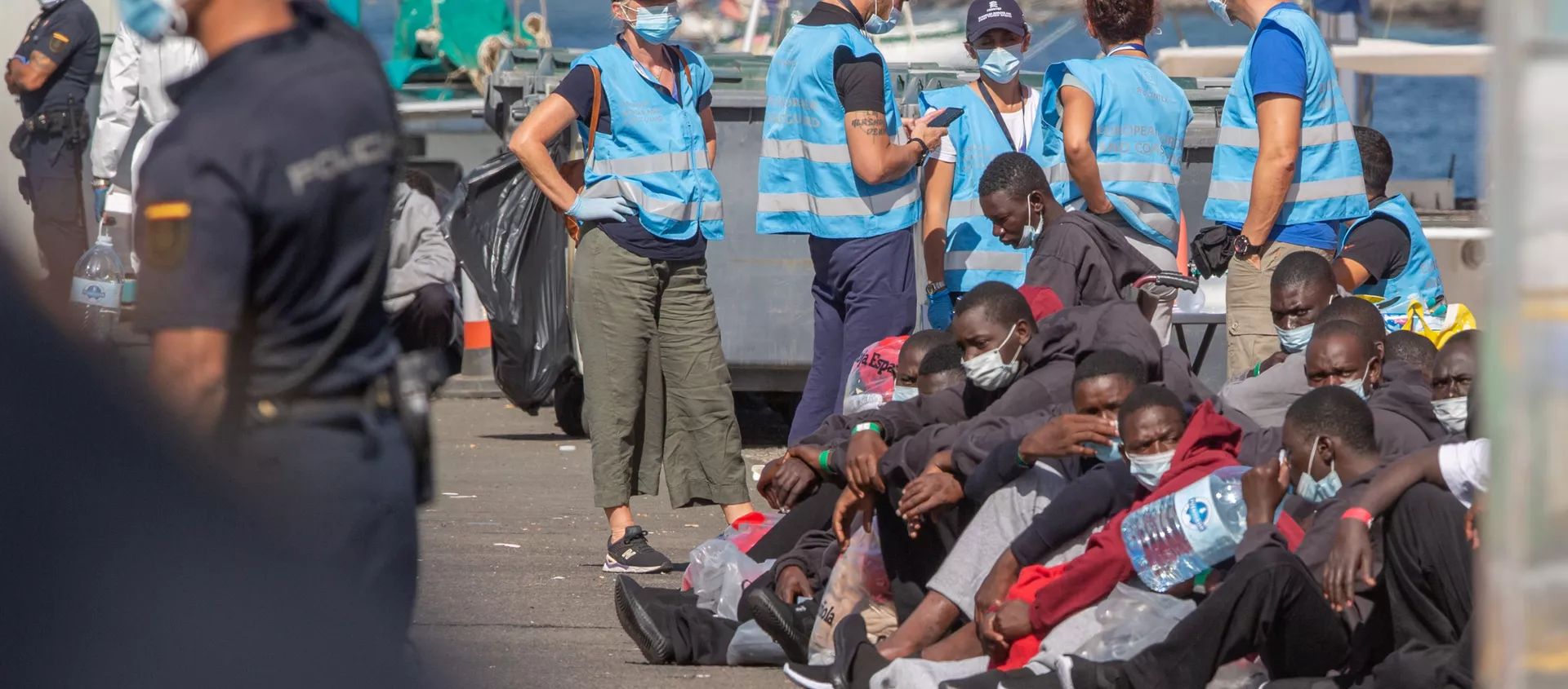 Migrantes en las Islas Canarias Migrantes en las Islas Canarias - Sputnik Mundo, 1920, 30.11.2020