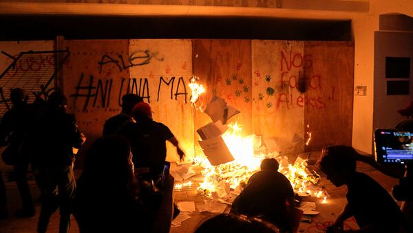 Protestas contra violencia de género en Cancún - Sputnik Mundo