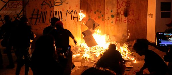 Protestas contra violencia de género en Cancún - Sputnik Mundo