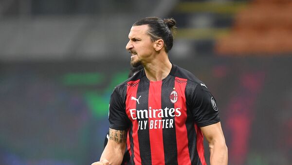 Zlatan Ibrahimovic, futbolista sueco del AC Milan  - Sputnik Mundo