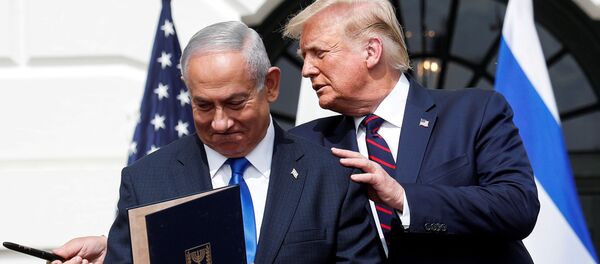 El primer ministro israelí, Benjamin Netanyahu, y el presidente de EEUU, Donald Trump (archivo) - Sputnik Mundo
