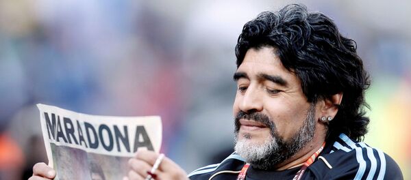 Diego Armando Maradona, exfutbolista argentino - Sputnik Mundo
