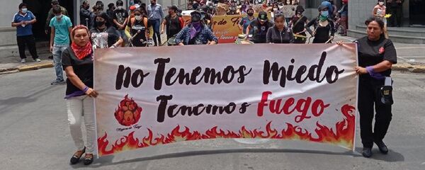 Marcha por el Día Internacional de la Eliminación de la Violencia contra la Mujer, en Cochabamba, Bolivia - Sputnik Mundo