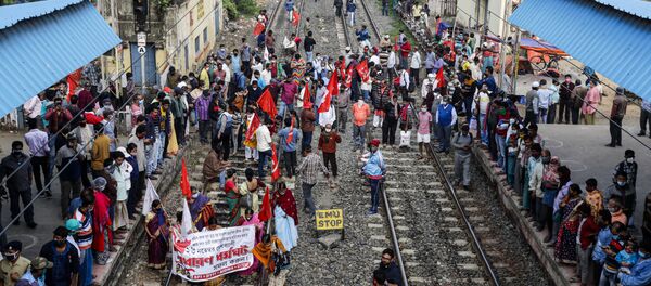Huelga en la India - Sputnik Mundo