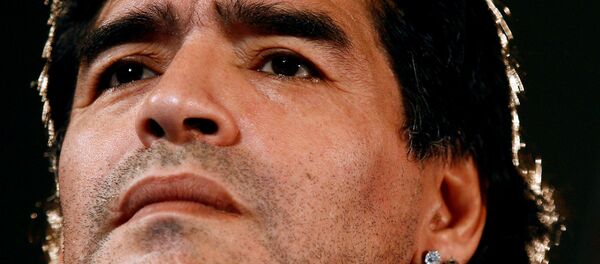 El exfutbolista argentino, Diego Maradona - Sputnik Mundo