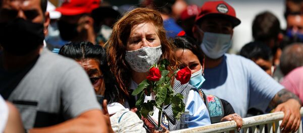 Velorio de Diego Maradona en la Casa Rosada Velorio de Diego Maradona en la Casa Rosada - Sputnik Mundo