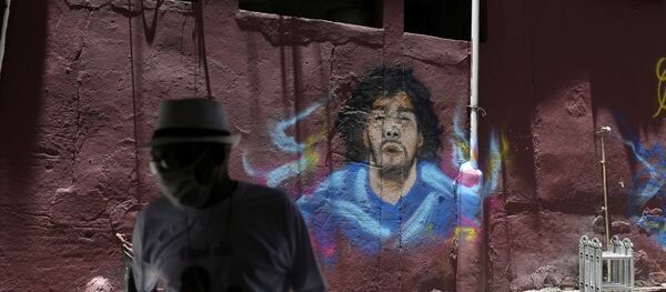 Grafiti de Diego Maradona - Sputnik Mundo