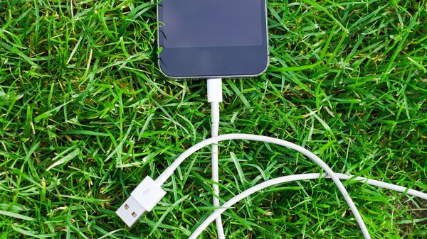 Un cargador de un iPhone (foto referencial) - Sputnik Mundo
