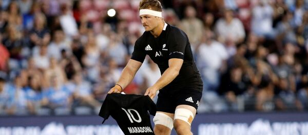 Sam Cane, capitán de la selección de rugby de Nueva Zelanda Sam Cane, capitán de la selección de rugby de Nueva Zelanda - Sputnik Mundo