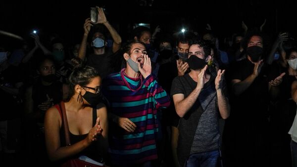 Protesta en La Habana Protesta en La Habana - Sputnik Mundo