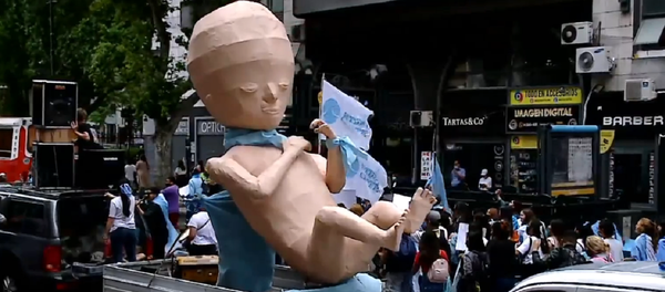 Marcha provida contra la legalización del aborto en Buenos Aires - Sputnik Mundo