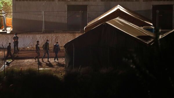 Campamento de Arguineguín en Canarias - Sputnik Mundo