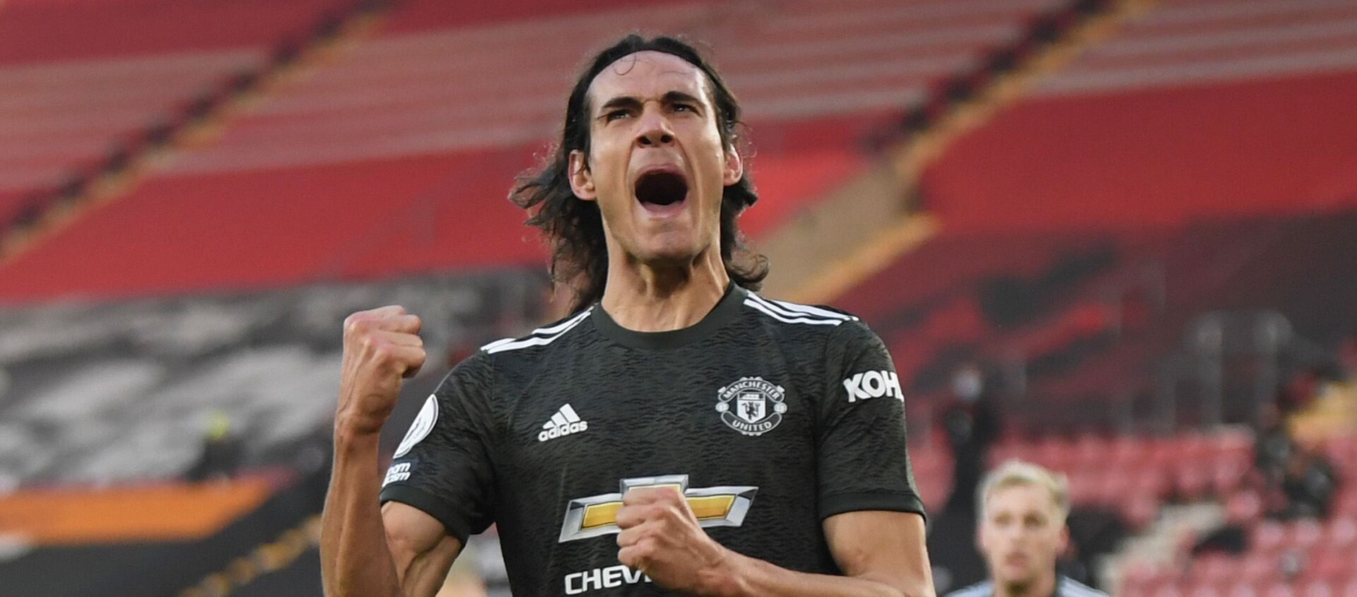 El futbolista uruguayo Edinson Cavani celebrando un gol con el Manchester United - Sputnik Mundo, 1920, 30.11.2020