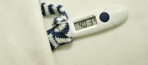 Un termómetro con fiebre, referencial - Sputnik Mundo