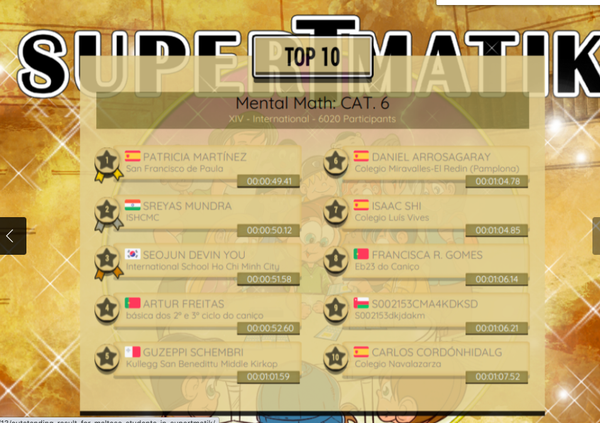Patricia Martínez Villalba, ganadora de la competición de cálculo mental SuperTMatik - Sputnik Mundo