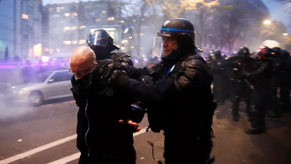 Manifestación de protesta en París