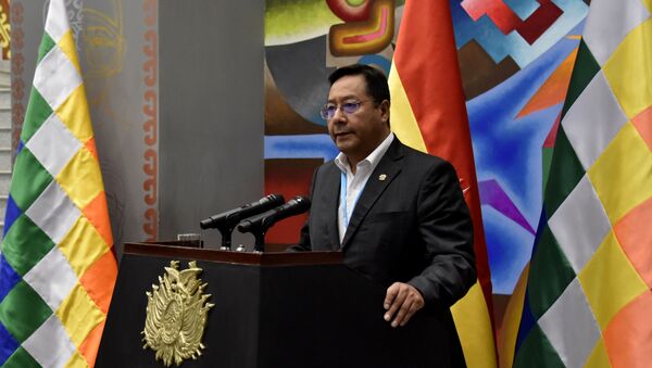 Luis Arce, presidente de Bolivia - Sputnik Mundo