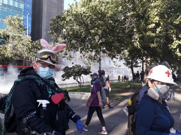 Manifestaciones en Chile por las víctimas de la dictadura y el estallido social - Sputnik Mundo