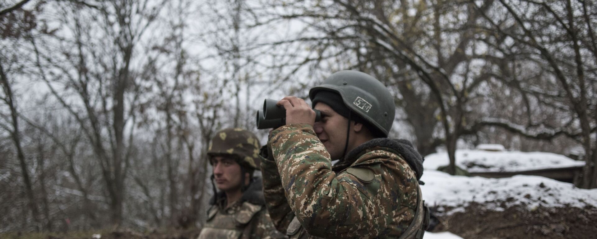 Militares de la autoproclamada República de Nagorno Karabaj (archivo) - Sputnik Mundo, 1920, 26.11.2021