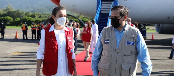 La reina de España, Letizia, arriba a Honduras - Sputnik Mundo