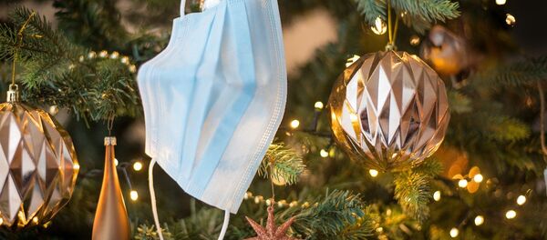 Imagen referencial de unas navidades en plena pandemia - Sputnik Mundo