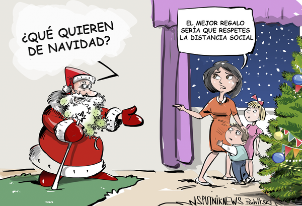 La barba de Papá Noel se vuelve peligrosa en 2020 - Sputnik Mundo