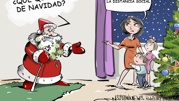 La barba de Papá Noel se vuelve peligrosa en 2020 - Sputnik Mundo